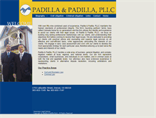 Tablet Screenshot of padillalawoffices.com